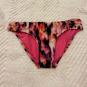 Orange and Pink Kenneth Cole Bikini Bottoms Size Small